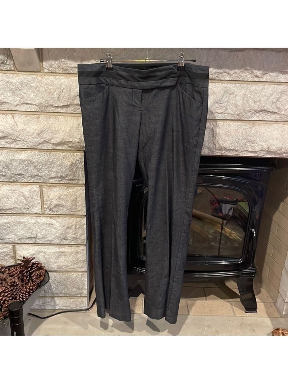 The Limited Grey Drew Fit Casual Bootcut Mid-Rise Trouser Size 8